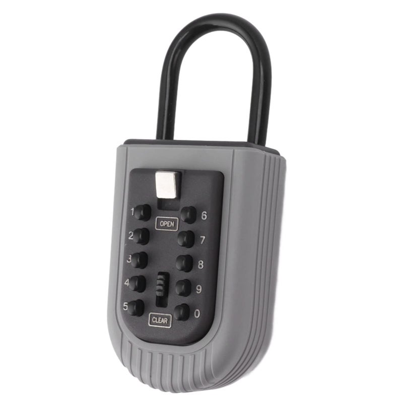 Wall Mounted Weather Resistant Key Lock Box with Code Access and Hook for Home Car Keys - Image 1