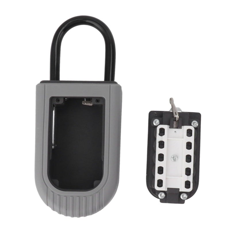 Wall Mounted Weather Resistant Key Lock Box with Code Access and Hook for Home Car Keys - Image 2