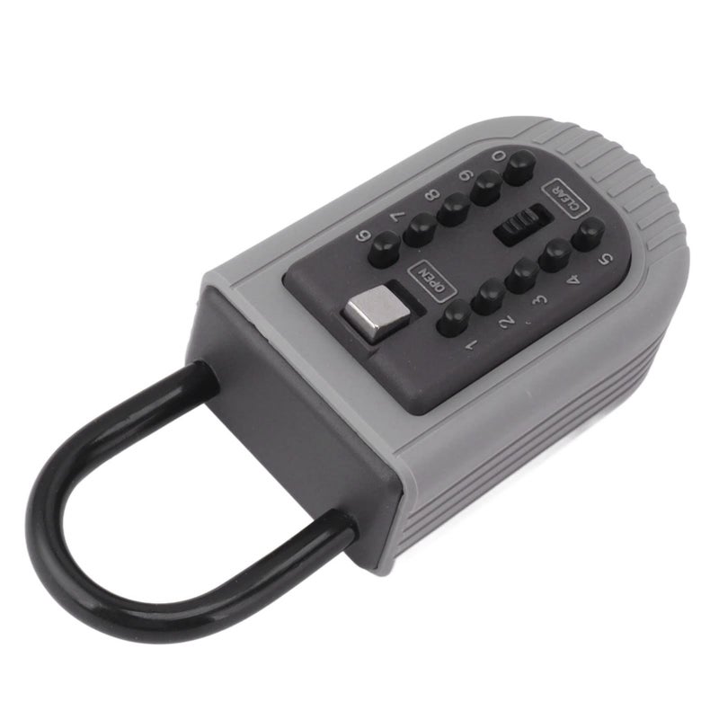 Wall Mounted Weather Resistant Key Lock Box with Code Access and Hook for Home Car Keys - Image 4