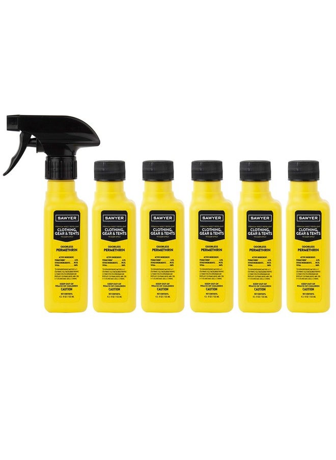 Sawyer Products - Sp645 Permethrin Premium Insect Repellent For Clothing Gear & Tents Trigger Spray 4.5Ounce 6 Bottles - Image 1