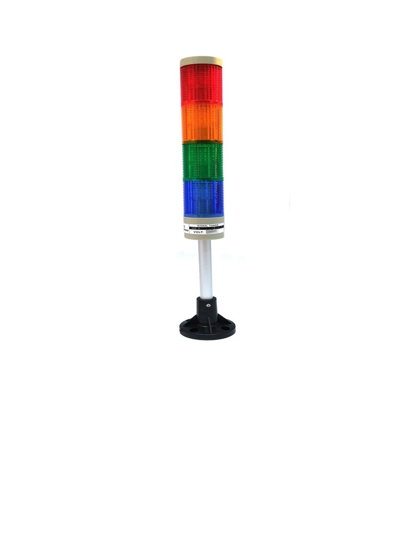 Signal Tower Light 50mm Red-Yellow-Green-Blue Standard Type w/o Buzzer - ARPS5RYGBL Auspicious Taiwan 24V  - Image 3