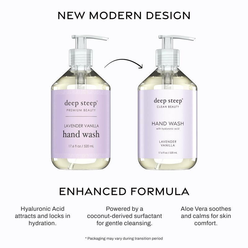 Deep Steep Liquid Hand Wash, 17.6 Ounces (Lavender Vanilla) - Image 2