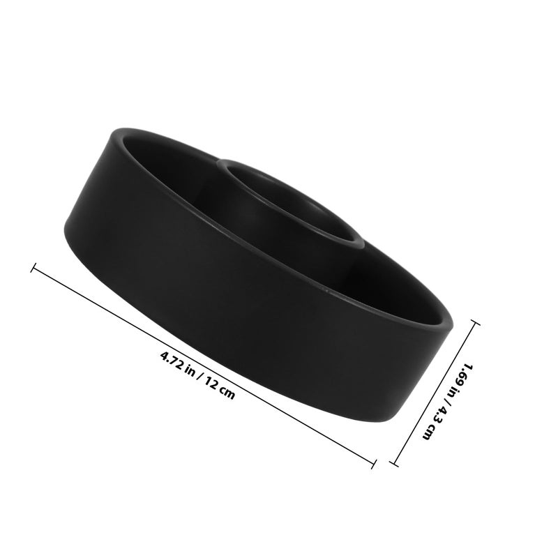 Matte Black Ceramic Incense Holder Palo Santo Burner Aromatherapy Tray For Home Decor - Image 3