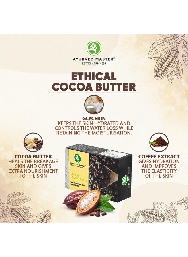 Ayurved Master Luxurious Cocoa Butter Handmade Soap with Olive and Almond Oil, for Tan Removal, UV Protection and Moisturizing Skin | 125GM (PACK-3) - Image 4