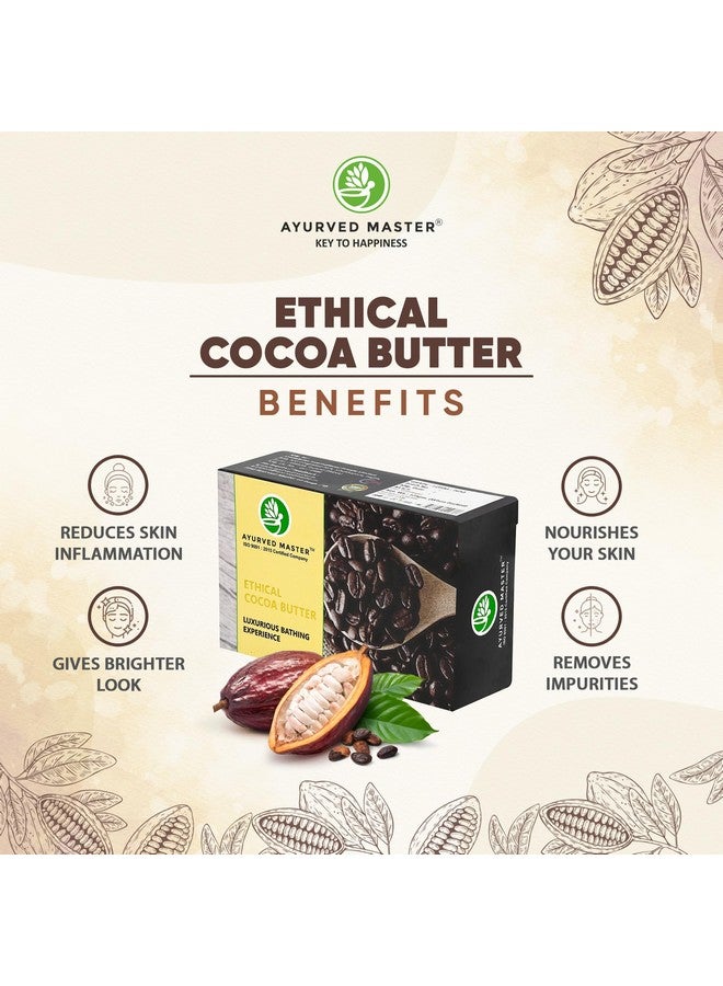 Ayurved Master Luxurious Cocoa Butter Handmade Soap with Olive and Almond Oil, for Tan Removal, UV Protection and Moisturizing Skin | 125GM (PACK-3) - Image 3