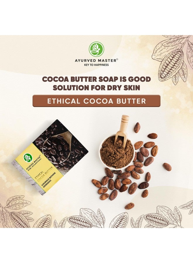Ayurved Master Luxurious Cocoa Butter Handmade Soap with Olive and Almond Oil, for Tan Removal, UV Protection and Moisturizing Skin | 125GM (PACK-3) - Image 2