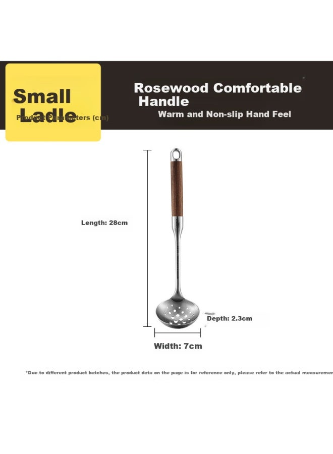 COOKER KING Cooker King Skimmer 316 Stainless Steel With Rosewood Handle Thickened Hot Pot Skimmer Ladle  - Image 1
