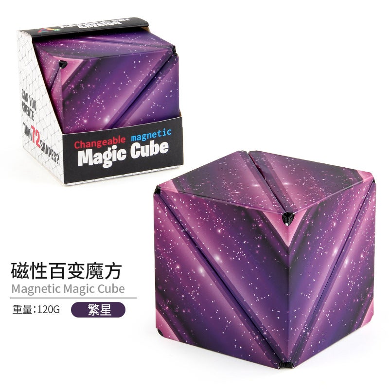 Shake Sound 3D Three-Dimensional Changeable Magnetic Geometric Rubik'S Cube Three-Dimensional Infinite Flip Rubik'S Cube Toy Manufacturers - Image 1