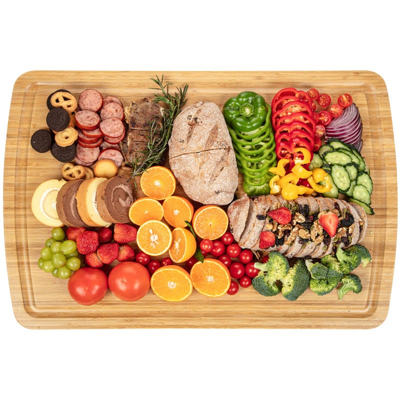 GAOMON 30" Extra Large Bamboo Cutting Board, Huge Wood Cutting Boards for Stove Top to Add Counter Space, Noodle Boards, Over the Sink Chopping Board, Carving Board for Turkey Meat Vegetables Cheese - Image 5