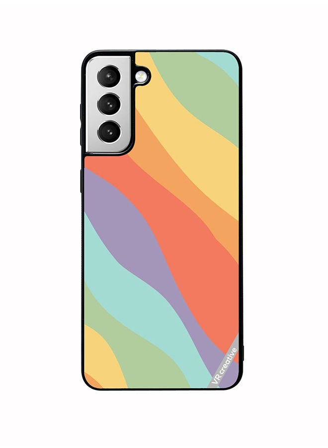 VR CREATIVE Protective Case Cover For Samsung Galaxy S22 5G Layer Design Multicolour - Image 1