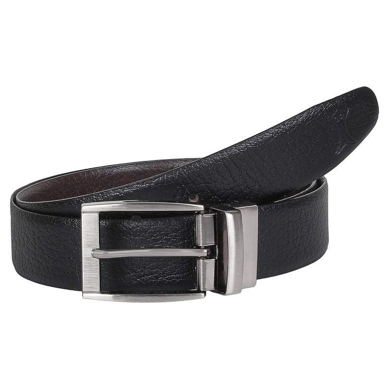 CREATURE Men's Genuine Leather Black & Brown Reversible Belt(Color-Black & Brown||Italian Leather||E-002||REVERSIBLE) - Image 3