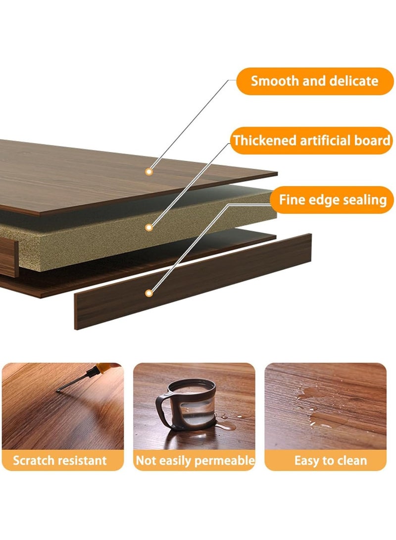 GUDOO Oval Coffee Table Solid Table Legs Mid Century Modern Coffee Side Table Centre Table Tea Table Side Table For Living Room Small Space Bedroom - Image 4