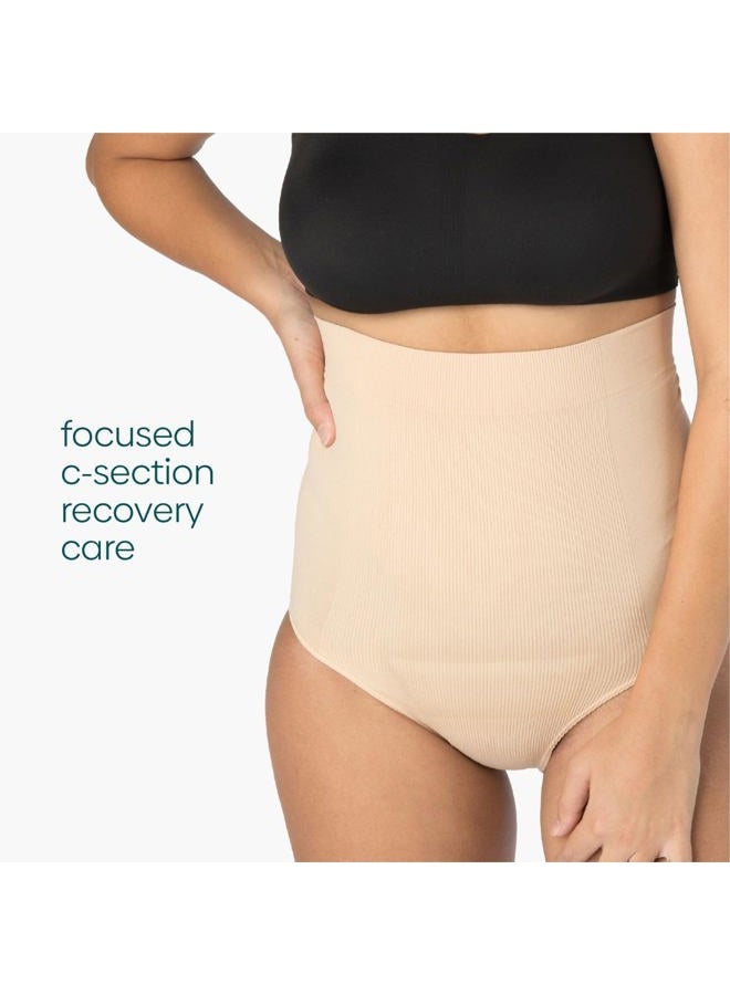 UpSpring Baby C-Panty C-Section Support, Recovery & Slimming High Waist Panty, Nude, 1X/2X - Image 4