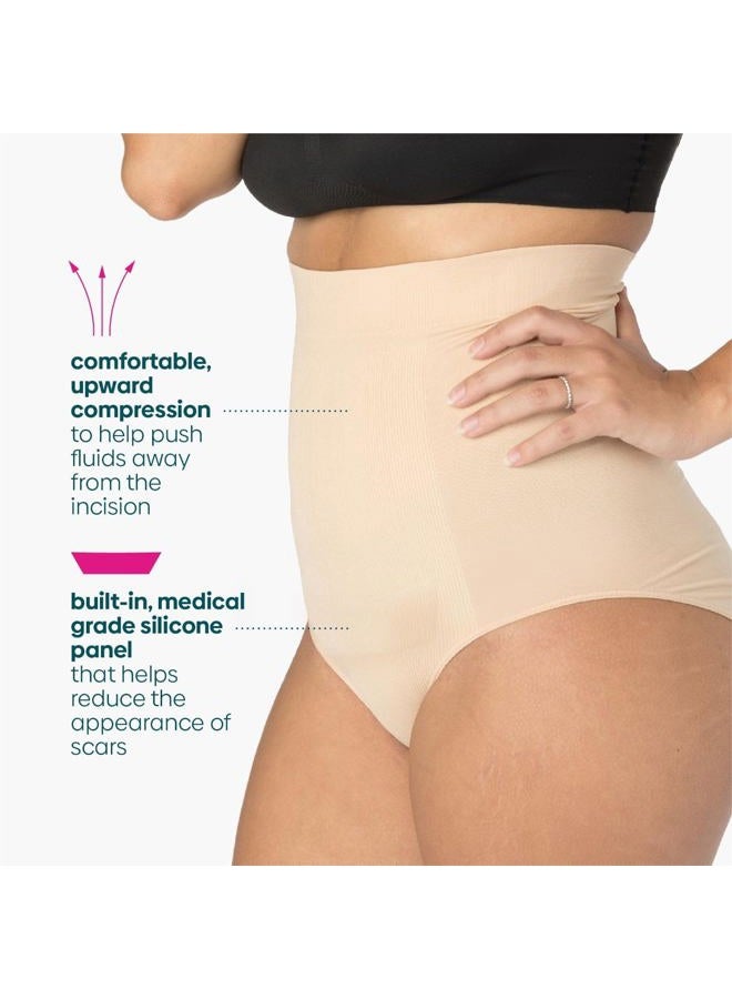 UpSpring Baby C-Panty C-Section Support, Recovery & Slimming High Waist Panty, Nude, 1X/2X - Image 5