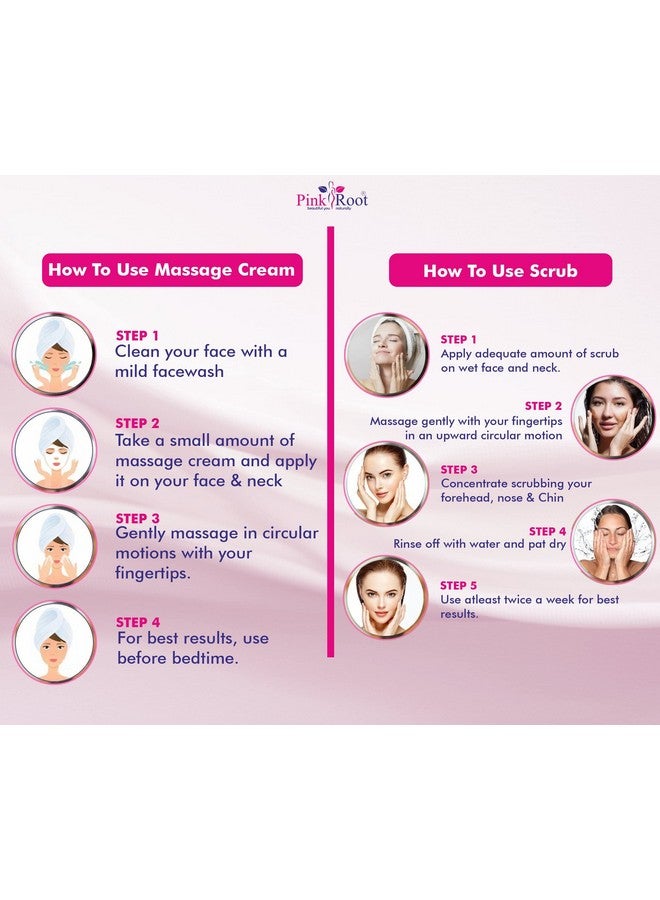 Pink Root Diamond Cream 500gm with Diamond Scrub 500gm - Image 4