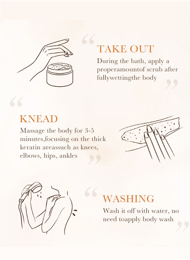 SADOER Turmeric Anti Oxygen Cleaning Matte for Cleaning the Body Beauty Exfoliating Body Scrub  - Image 4