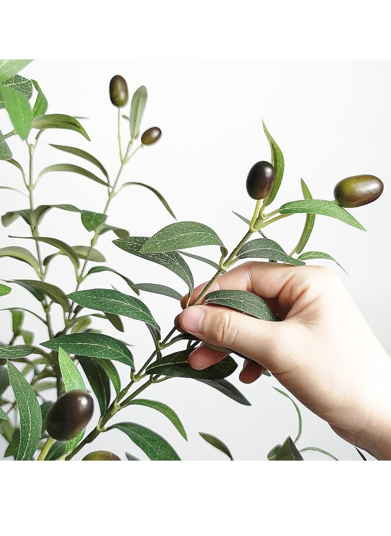 Generic Faux Olive Tree, 6FT (71in 180CM) Olive Tree Artificial Indoor, Tall Fake Tree, Large Fake Plant for Home Decor Indoor Living Room Housewarming Party Gift  - Image 5