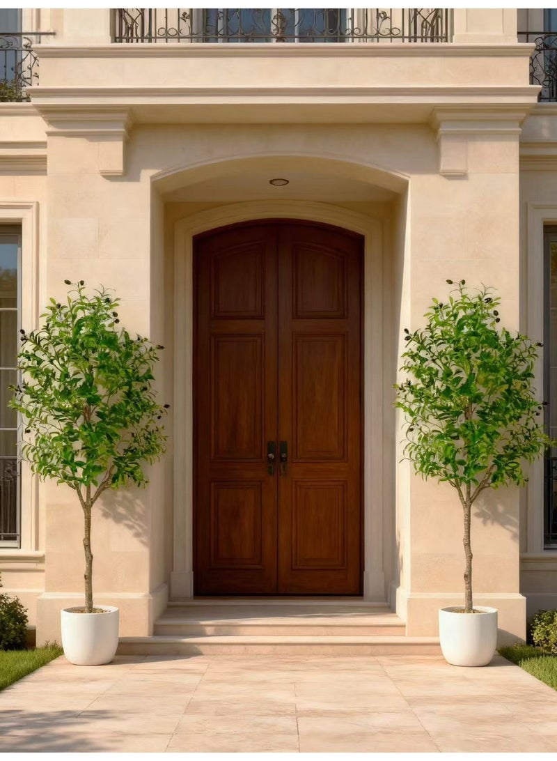 MUXUE Faux Olive Tree, 6FT (71in 180CM) Olive Tree Artificial Indoor, Tall Fake Tree, Large Fake Plant for Home Decor Indoor Living Room Housewarming Party Gift - Image 4