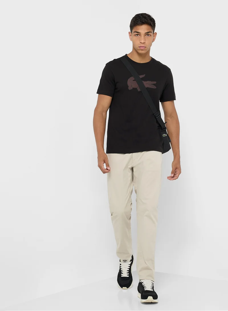 LACOSTE Logo Crew Neck T-Shirt