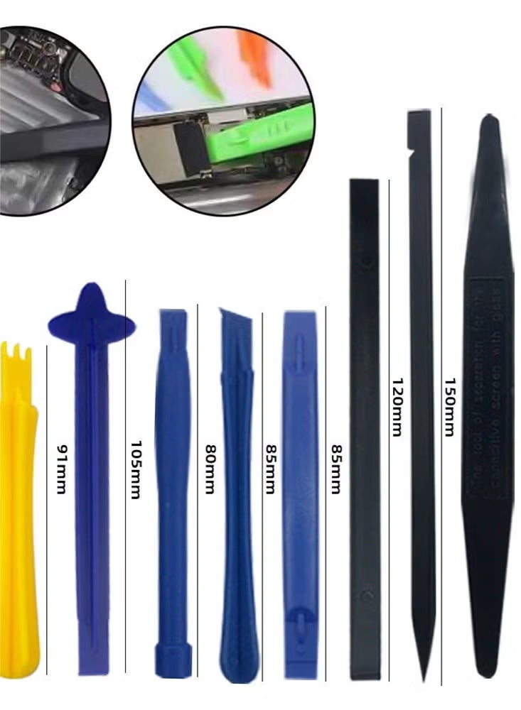 42-Piece electronic repair tools, magnetic screwdrivers, plastic spatulas, anti-static tweezers, for phones and laptops - Image 2