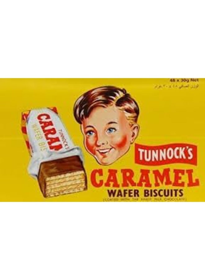 تونوكس لوح شوكولاتة ويفر بالكراميل من تانوكس، سناك اسكتلندي كلاسيكي، عبوة 4 قطع - Image 3