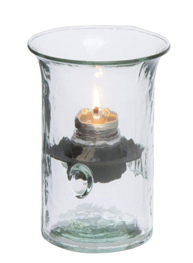 كالالو شمعدان نذري صغير أسطواني الشكل مصنوع من الزجاج المعاد تدويره من كالالو CV500، شفاف، قطعة واحدة - Image 3