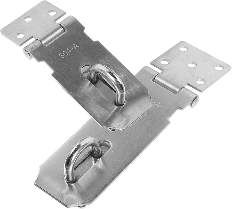 Operitacx 2 Pack Stainless Steel Hasp Latch Lockable for Door Window Shed Gate Security Hardware - Image 2
