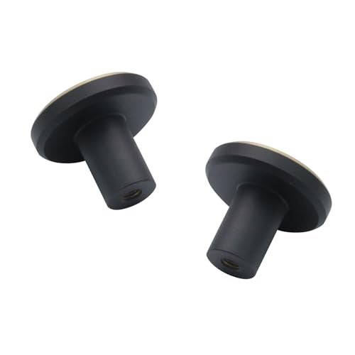 Mcredy Black Cabinet Knobs Round Drawer Pulls with Screws 1 Inch Modern Cabinet Handles for Closet Wardrobes Dresser, 2 Packs - Image 3