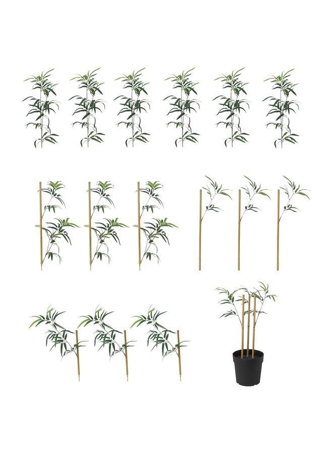 erorex Artificial potted plant, in/outdoor bamboo, 23 cm - Image 2