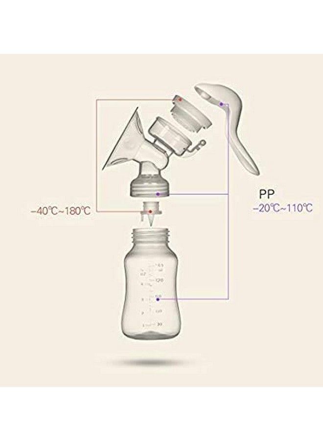 BabyGo مضخة ثدي يدوية مع مصاصة حلمة 100% خالية من BPA من الدرجة الغذائية مع حقيبة تخزين الحليب 10 قطع - Image 4