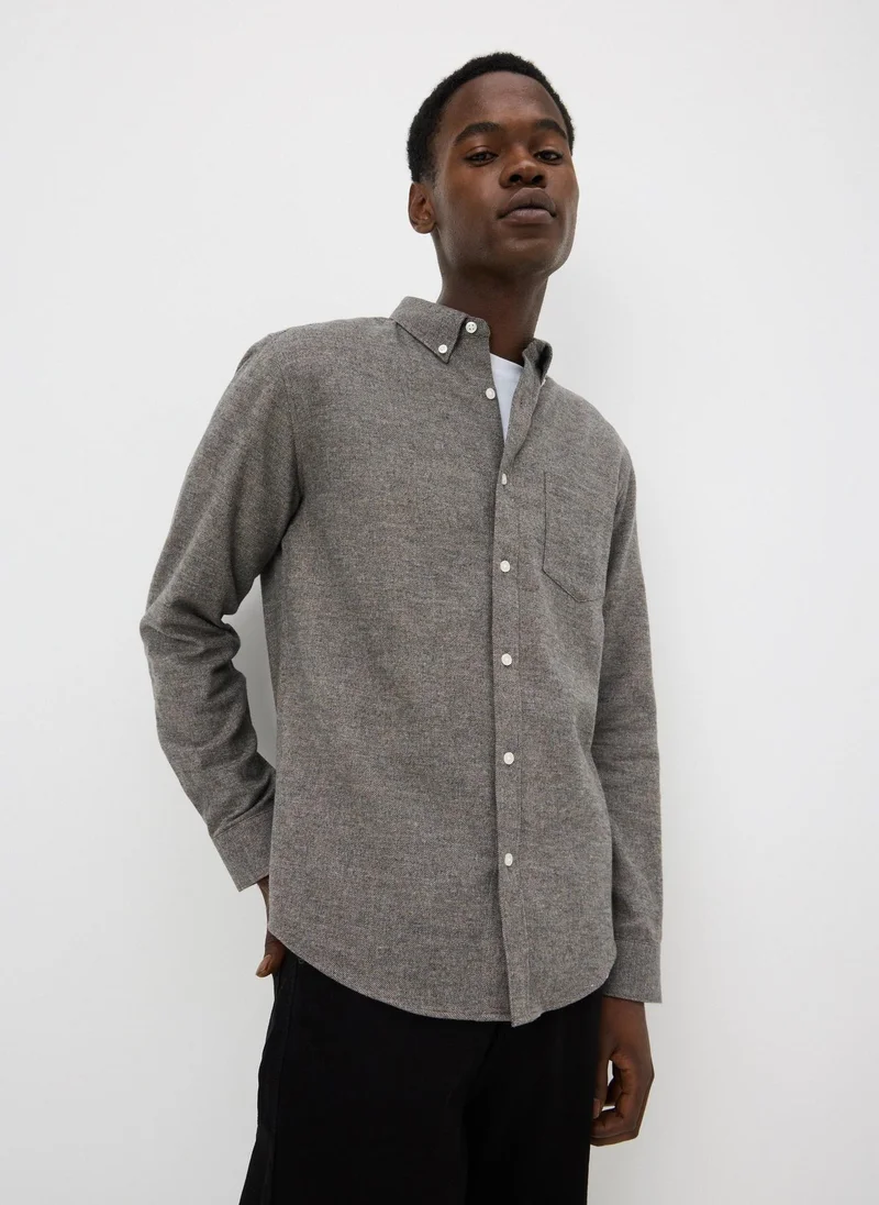Matalan Brown Grindle Plain Shirt