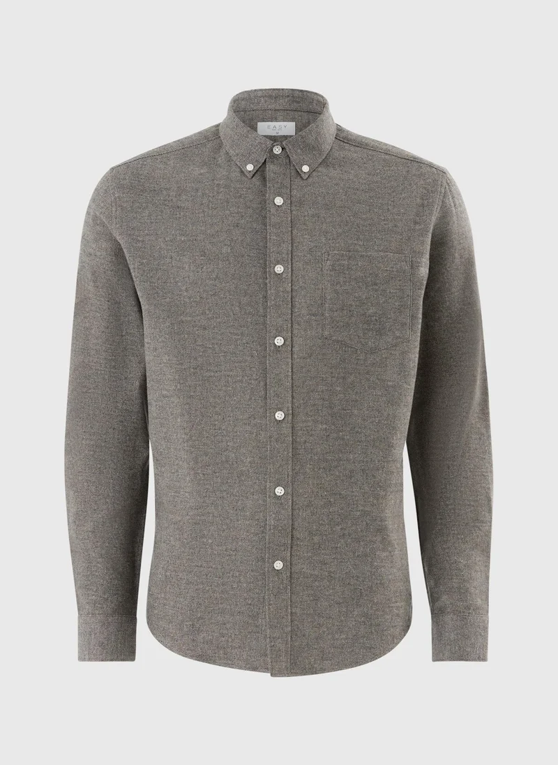 ماتلان قميص بني سادة