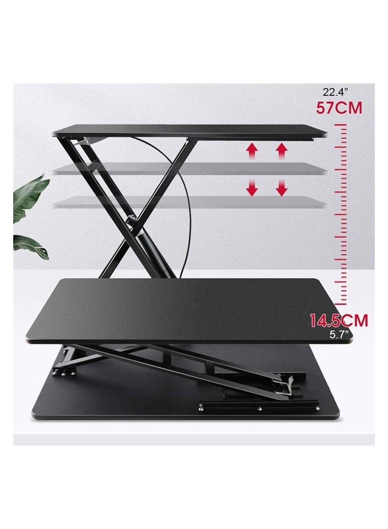 Cool Baby COOLBABY Dual Desktop Standing Office Desk Workstation Standing Desk Standing Desk Converter 22.4"Height Adjustable - Image 3