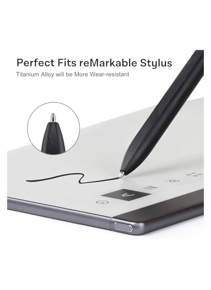 PROMASS - 2 Pcs No Worn Out Titanium Alloy Replacement Maker Tips fits for Remarkable 2 Maker Stylus Pen, with 4096 Pressure Sensitivity and Tilt Support - Image 1
