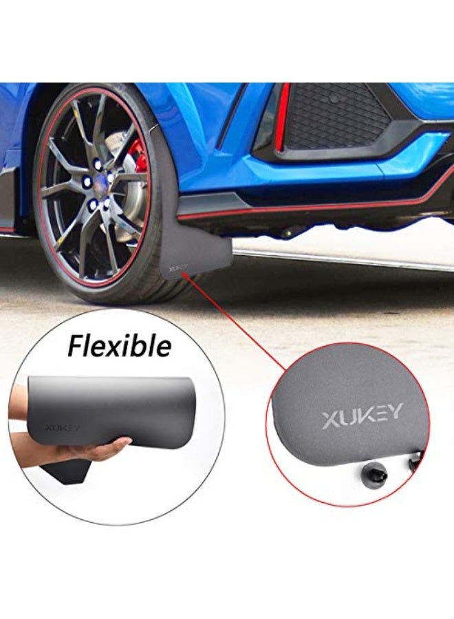 Generic XUKEY 4pcs WIDE Universal Mud Flaps For Car Pickup SUV Van Truck Mudflaps Splash Guards Mudguards Dirty Traps Fender Flares W/Clips  - Image 4