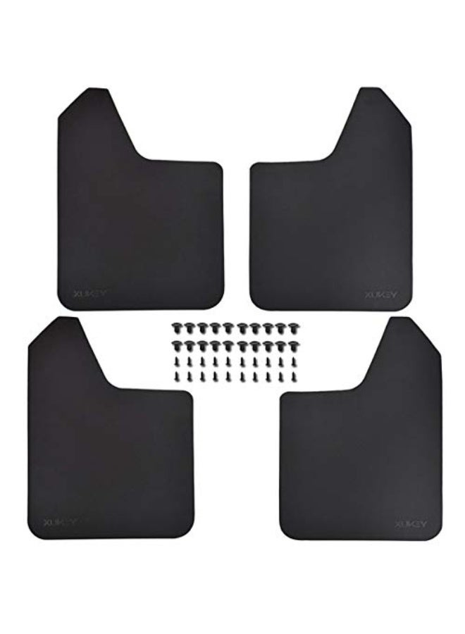 Generic XUKEY 4pcs WIDE Universal Mud Flaps For Car Pickup SUV Van Truck Mudflaps Splash Guards Mudguards Dirty Traps Fender Flares W/Clips  - Image 2