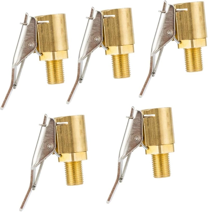 5Pcs Brass Tire Air Chuck Adapter for Car Inflators Standard Valve Leak Proof Connection - Image 1
