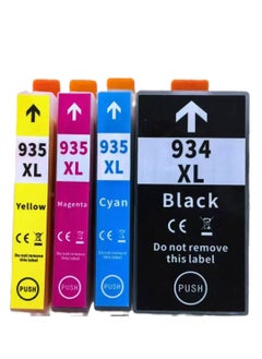 HP Ink 934 935 934XL 935XL Compatible Ink Cartridges Multipack for HP Officejet Pro 6220 6812 6815 6820 Officejet Pro 6230 6830 6835 Printers (Black, Cyan, Magenta, Yellow)
