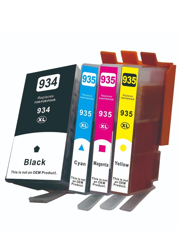 Generic - HP Ink 934 935 934XL 935XL Compatible Ink Cartridges Multipack for HP Officejet Pro 6220 6812 6815 6820 Officejet Pro 6230 6830 6835 Printers (Black, Cyan, Magenta, Yellow) - Image 1
