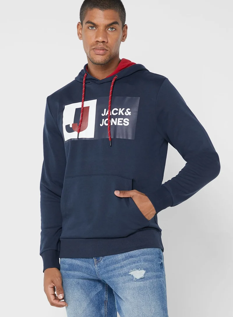 JACK & JONES Logo Printed Hoodie