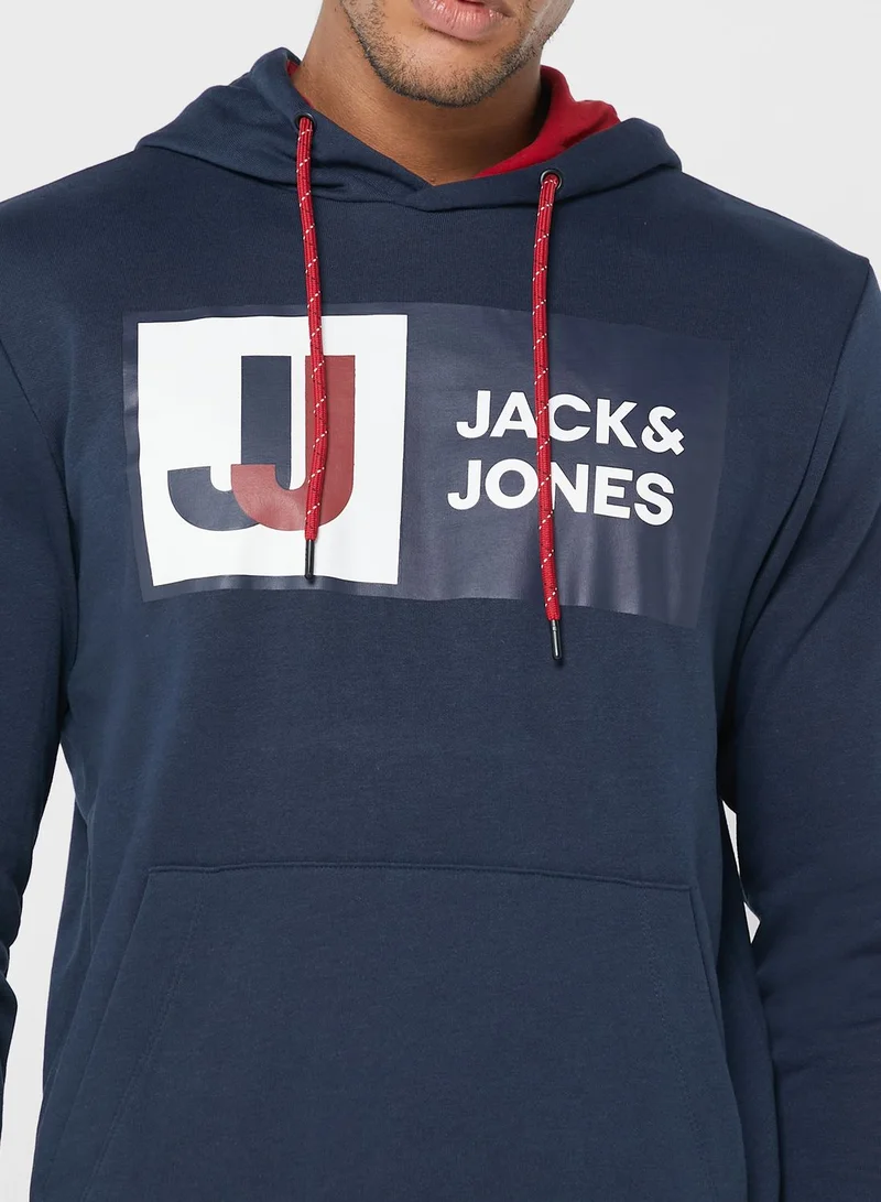 JACK & JONES Logo Printed Hoodie