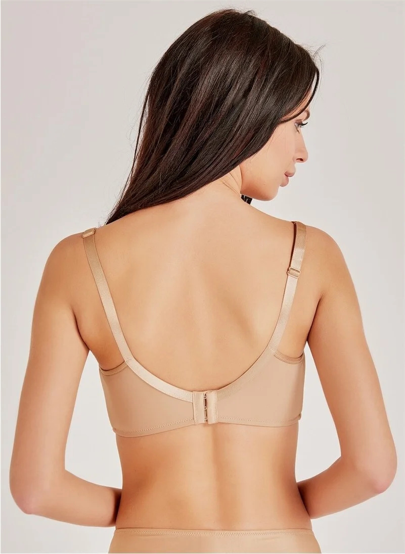 ماجيك فورم 3983 Non-Sponge Straight Fabric Gathering Bra - Dark Skin