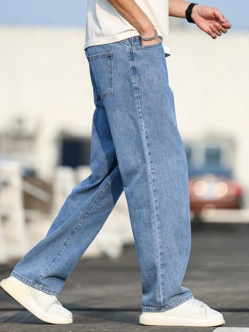 KOTTY Men's Vintage Wash with a Modern Twist Faded Jeans(Blue,28) - Image 5