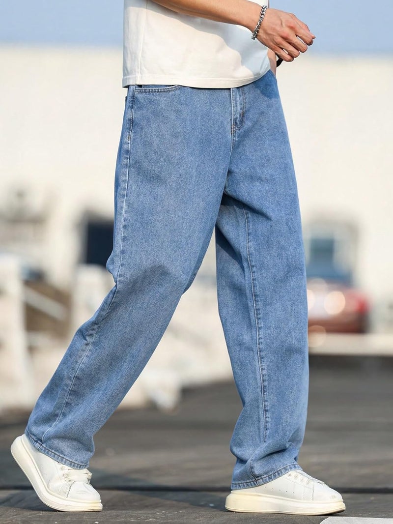 KOTTY Men's Vintage Wash with a Modern Twist Faded Jeans(Blue,28) - Image 2