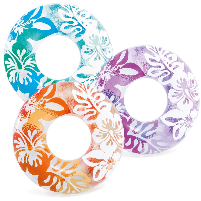 INTEX حزمة إنتيكس من 3 أنابيب شفافة 36" (قد تختلف الألوان) - Image 1