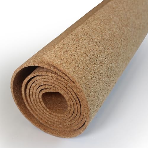 Flipside Products 24" x 48" Natural Cork Roll, 3mm Thick, Cork Board Roll, Bulletin Boards, Wall Hanging, Drawers, Crafts, Shelf Liner - Image 1