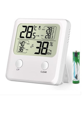 Digital Hygrometer Indoor Thermometer Room and Humidity Gauge with Temperature Monitor Max Min Records Ideal for Office Greenhouse Thermometer, Air Comfort Indicator, Accurate Home - pzsku/Z8F8688811096F4C967EBZ/45/_/1706779203/c50be405-889a-4bd9-92db-d1ed235e8912