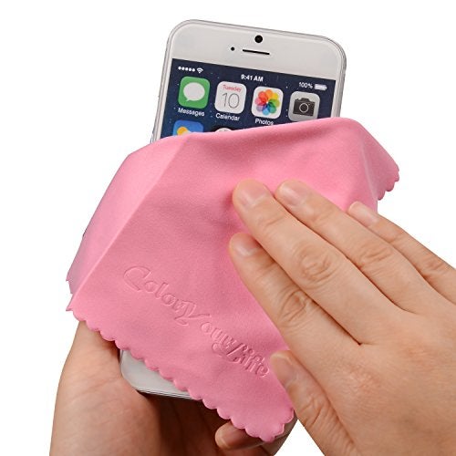 ColorYourLife 10-Pack Microfiber Cleaning Cloths for Smart phones, Laptops, Tablets, Lenses, LCD Monitor, TV, Camera, Glasses, Optics Etc - Image 4