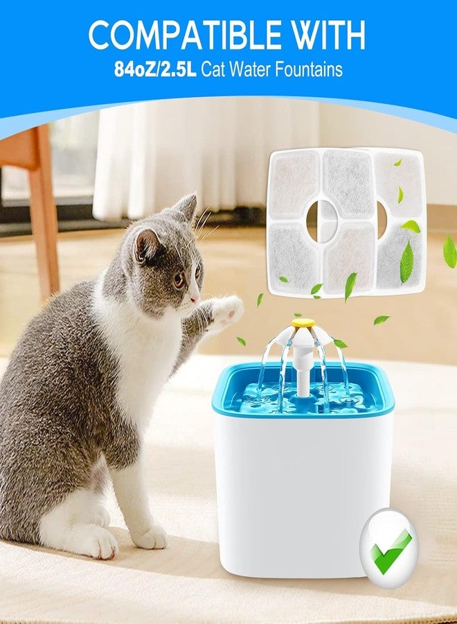 8pcs Cat Water Fountain Filter for Square 84oz/2.5L Dog Water Fountain Bowl - Image 2