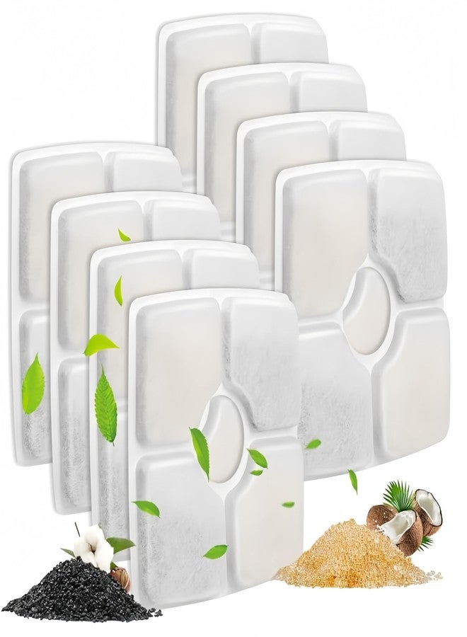 8pcs Cat Water Fountain Filter for Square 84oz/2.5L Dog Water Fountain Bowl - Image 1